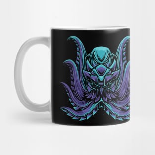 blue octopus monster Mug